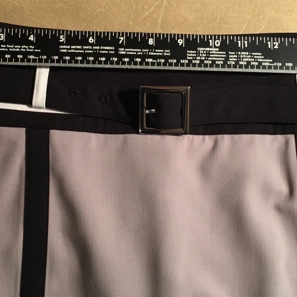 𝅺WORTHINGTON Color Block Straight/Pencil Skirt, BIack/“Greige”/White, Size 10 - Picture 5 of 8